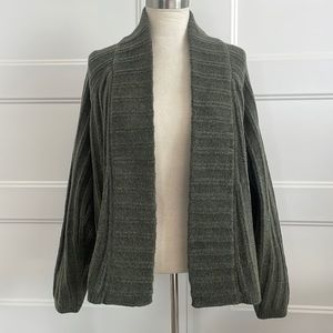 Lululemon twin rib sweater wrap cardigan olive green medium